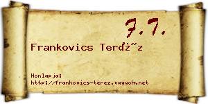 Frankovics Teréz névjegykártya