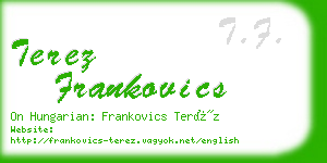 terez frankovics business card